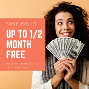 Up to 1/2 mth free