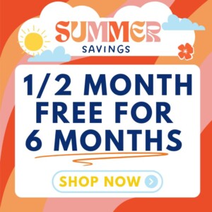 1/2 month free for up to 6 months